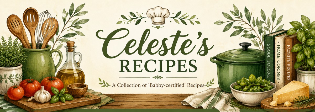 Celeste's Recipes illustrated header